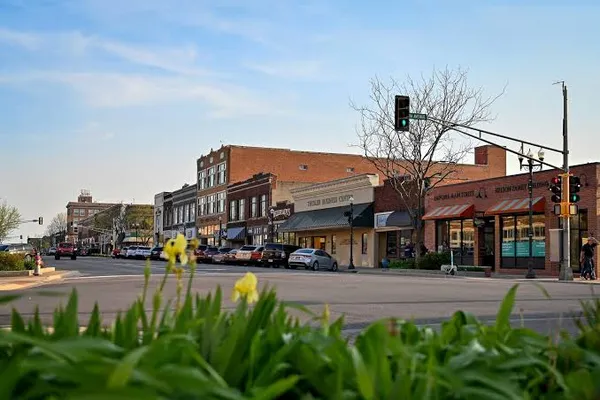 Commercial Street storefronts in Emporia, Kansas